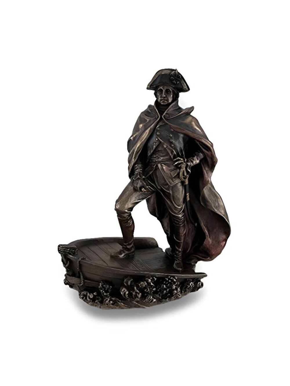 Bronze Finish George Washington Delaware Crossing Statue